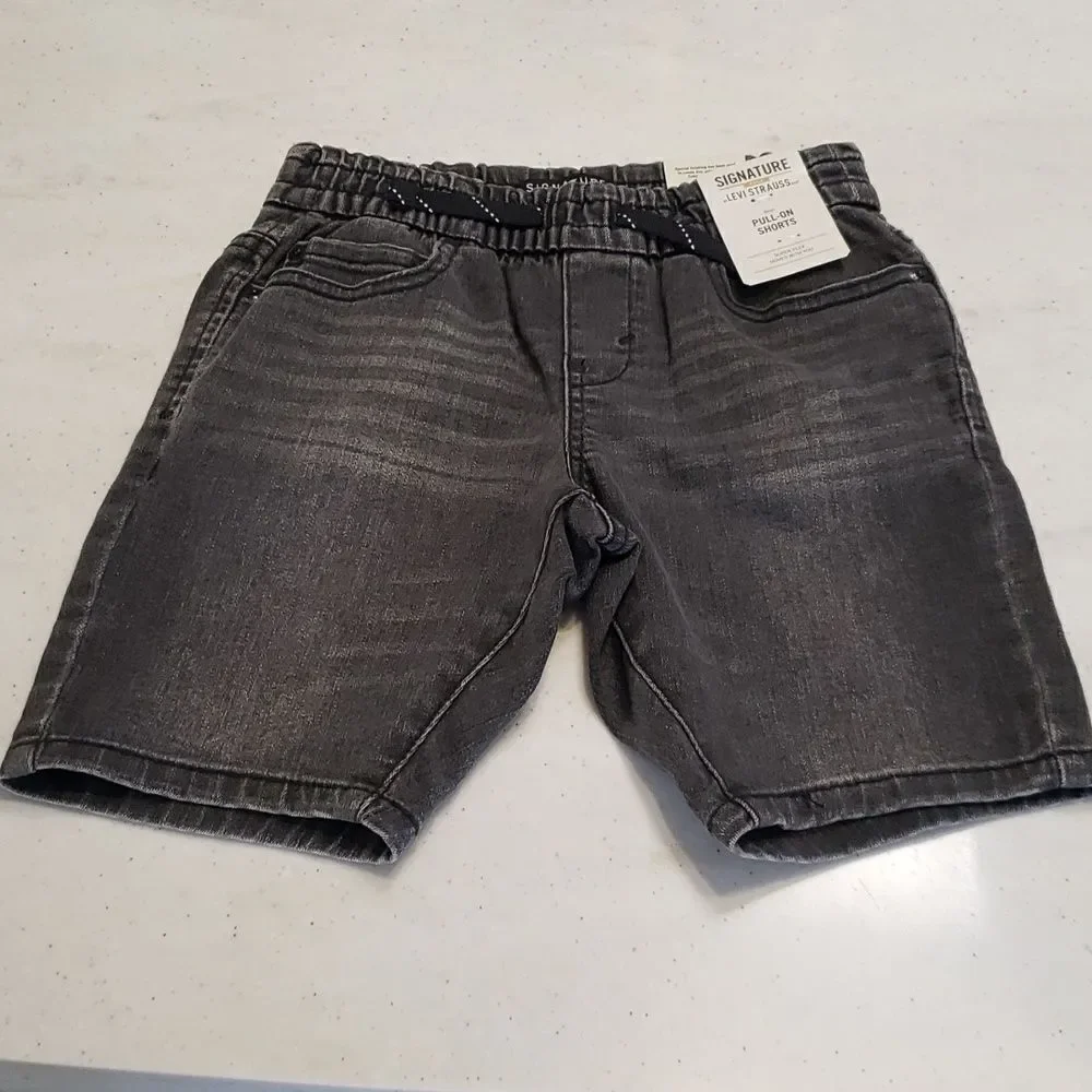 NWT Boys Signature Levi's GOLD Pull-On Shorts Sz S